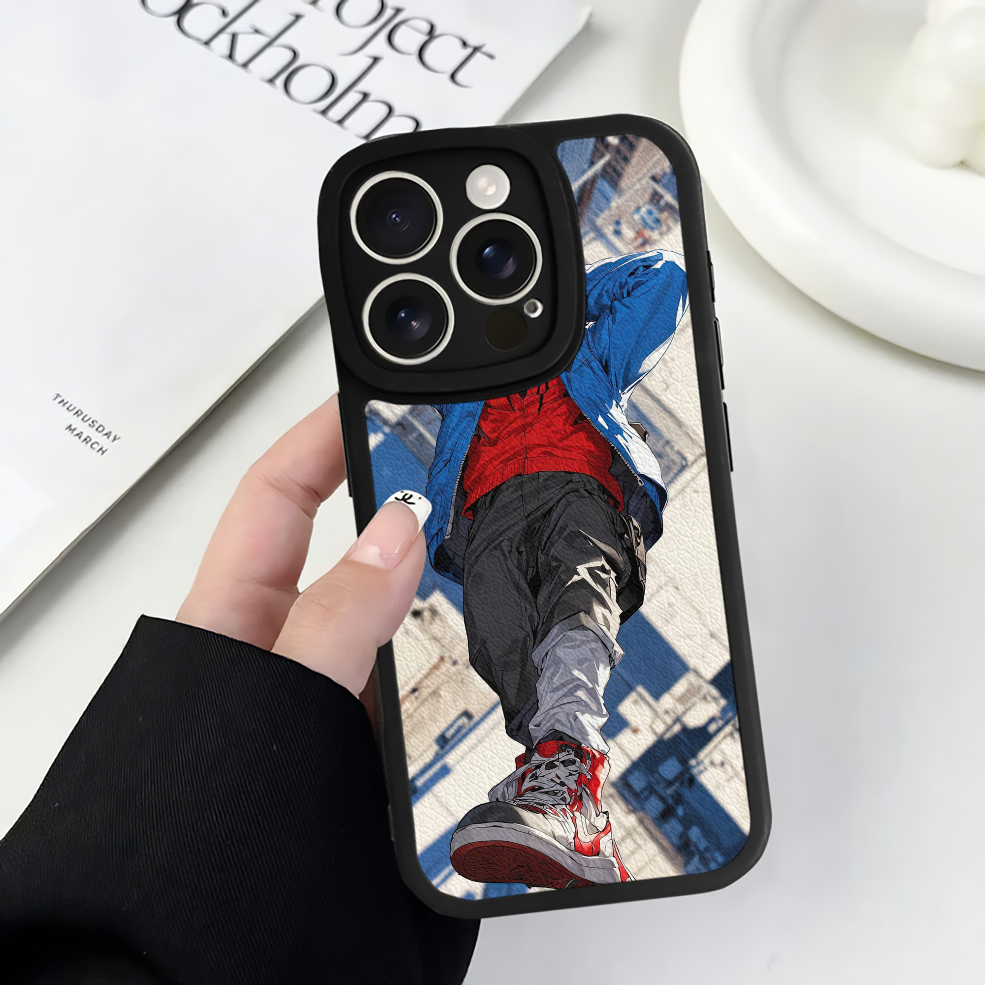 （画像用） Spider Man スパイダーマン 【iPhone 16シリーズ対応】シリコンスマホケース（レザー調） 材質：シリコン